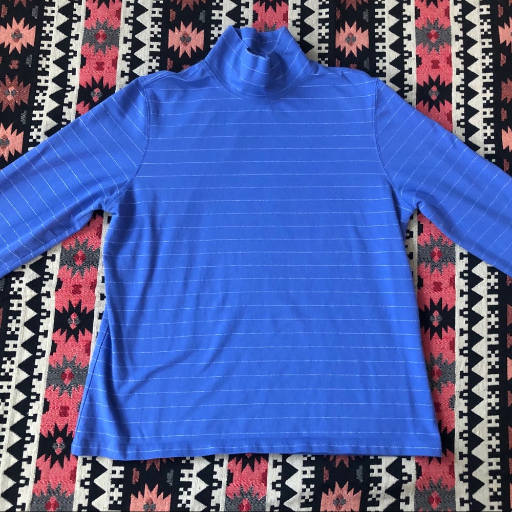 Talbots Blue Turtleneck